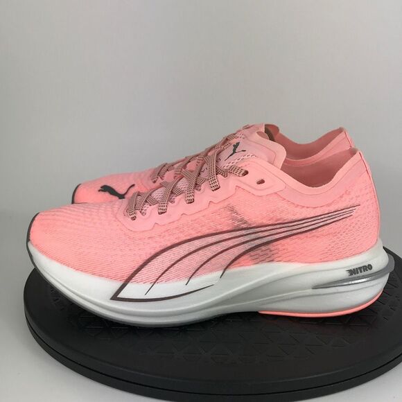 Puma Deviate Nitro Pink/White Athletic Running Shoes Women’s Size 6.5 - Picture 8 of 11